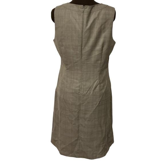 Calvin Klein Women’s Brown Sleeveless Plaid Career Office Dress Size 12 - Picture 6 of 10